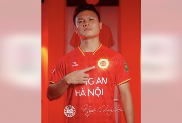 Quang Hải lần đầu xuất hiện trong màu áo CLB CAHN