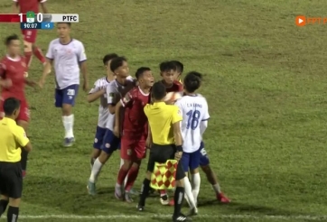 LĐBĐ Việt Nam ra án phạt ở trận đấu có vụ cầu thủ đánh nhau