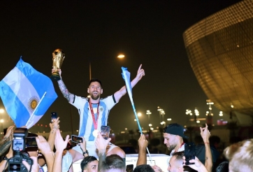 Chùm ảnh: Messi và đồng đội 'quẩy tung' Qatar ngay sau khi vô địch World Cup