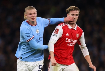 Không có tiền đạo, Arsenal bỗng nhận tin cực vui về Erling Haaland