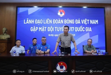 Chủ tịch VFF tiếp lửa U17 Việt Nam trước thềm U17 Đông Nam Á 2026