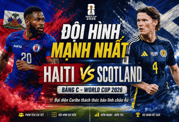 Đội hình mạnh nhất Haiti vs Scotland: Đại diện Caribe thách thức bản lĩnh châu Âu