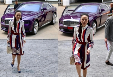 Madam Pang cầm lái siêu xe sang Rolls-Royce Spectre cực chất đi dự sự kiện