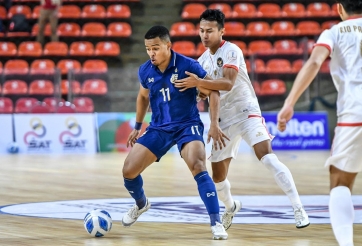 Nhọc nhằn cầm hòa đội cửa dưới, tham vọng vô địch của Futsal Thái Lan bị đe dọa