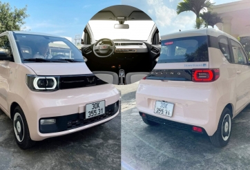 Xe Wuling Hongguang Mini EV đầu tiên ra biển số lộ diện, ngày ra mắt khách Việt đã cận kề