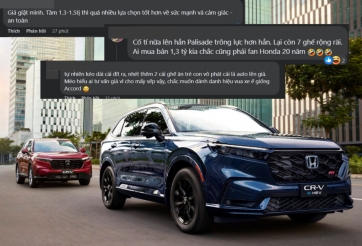 Người dùng phản ứng thế nào trước giá bán vượt dự kiến của Honda CR-V thế hệ mới?