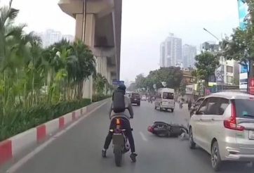 Nam thanh niên đi mô tô tông ngã phụ nữ rồi bỏ chạy sẽ đối diện hình phạt nào?