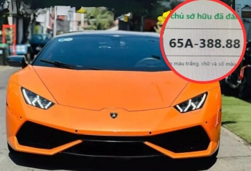 Đại gia Cần Thơ chi gần nửa tỷ mua biển tứ quý 8 để gắn lên ‘quái thú’ Lamborghini Huracan