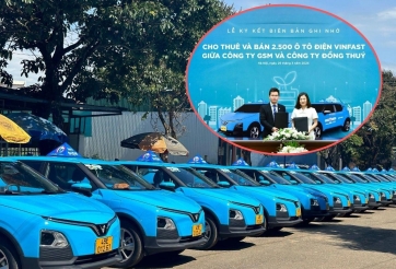 Lado Taxi tiếp tục mua và thuê thêm hàng ngàn xe điện VinFast