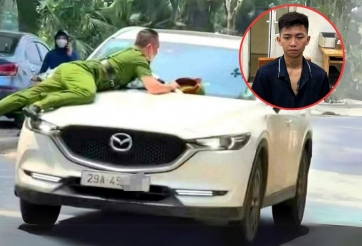 Vụ ‘xe điên’ tông công an lên nắp capo tại Hà Nội: Tài xế dương tính với ma túy, không có bằng lái