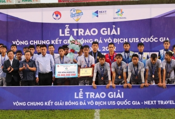 Thua U15 SLNA, chủ nhà Hoàng Anh Gia Lai ngậm ngùi rời giải U15 Quốc gia-Next Travel 2022 ở vị trí thứ 3 