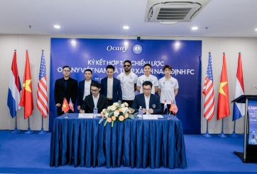 Ocany và Thép Xanh Nam Định FC ký kết hợp tác chiến lược