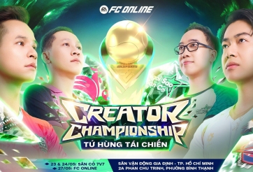 CRIS PHAN, ĐỘ MIXI, THẦY GIÁO BA, BÌNH BE ĐỒNG LOẠT NÂNG CẤP LỰC LƯỢNG TRƯỚC THỀM FC ONLINE CREATOR CHAMPIONSHIP - TỨ HÙNG TÁI CHIẾN