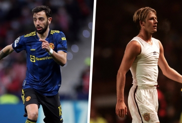 Tỏa sáng trước Atletico, Bruno Fernandes xô đổ kỷ lục của David Beckham tại Cúp C1