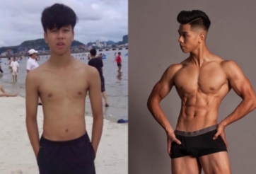 Lột xác từ chàng trai gầy nhom bị bạo lực học đường đến hot boy 6 múi