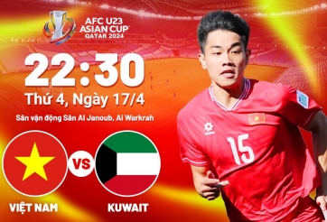 Link xem trực tiếp U23 Việt Nam trên VTV, 22h30 hôm nay 17/04