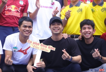 Dàn soái ca HAGL dự khai trương cơ sở kinh doanh của Văn Toàn