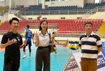 Cựu hoa khôi bóng chuyền Đặng Thu Huyền xuất hiện tại Cúp Hùng Vương 2024 với vai trò mới
