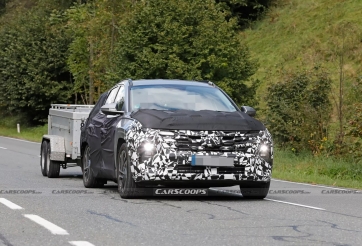 Hyundai Tucson bản nâng cấp khoe thiết kế mới trên đường chạy thử