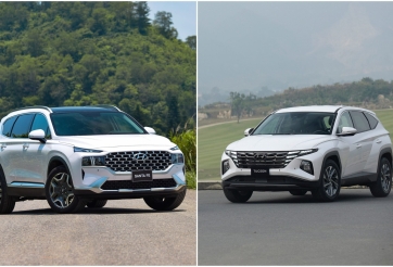 Giảm giá mạnh, bộ đôi Hyundai Tucson và Santa Fe tăng trưởng ấn tượng