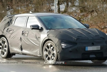 Xe điện Kia EV6 bản nâng cấp lộ ảnh chạy thử với đèn pha mới