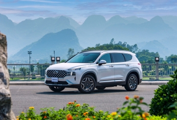 Hyundai Santa Fe Hybrid giảm giá sâu kỷ lục tại đại lý