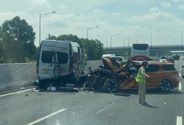 Vụ va chạm liên hoàn trên cao tốc Hà Nội - Hải Phòng: 2 tài xế dừng lại tranh luận thì bị xe khác tông vào