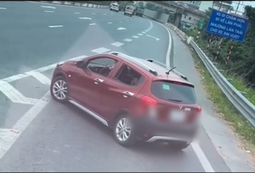 Tước bằng lái của nữ tài xế đi ngược chiều trên cao tốc Pháp Vân - Cầu Giẽ