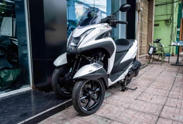 Xe tay ga 3 bánh 'độc lạ' Yamaha Tricity 155 cập bến thị trường Việt