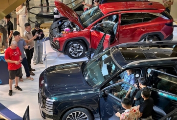 Hyundai Tucson Hybrid và Palisade Hybrid lần đầu xuất hiện công khai tại Việt Nam, dự kiến ra mắt vào tháng 9