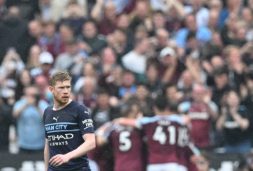Bị West Ham 'gieo sầu' , Man City đánh mất một phần lợi thế đua vô địch
