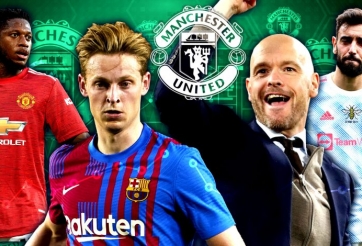 Choáng váng 2 cầu thủ được Ten Hag chốt đá cặp cùng De Jong ở MU