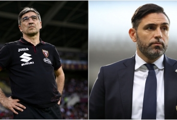 VIDEO: Giám đốc và HLV trưởng của 'ông lớn' ở Serie A lao vào đấm nhau