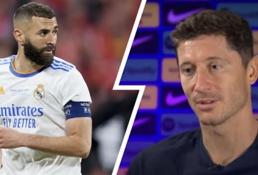 Vừa tới Barca, Lewandowski đã bị 'gieo sầu' bởi Benzema và đồng đội cũ