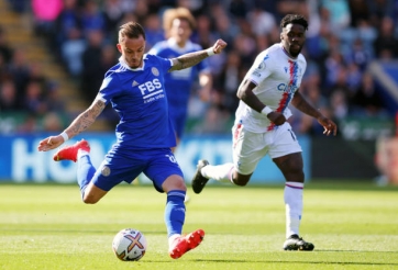 Hàng công vô duyên, Leicester chia điểm nhạt nhòa với Palace ngay tại sân nhà