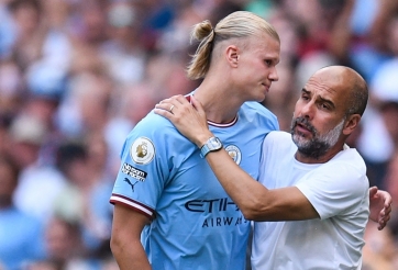 HLV Pep Guardiola nhắn nhủ lời chia tay đầy cảm xúc tới Erling Haaland