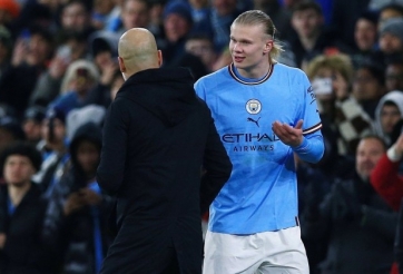 Erling Haaland bất lực và thất vọng vì quyết định của Pep Guardiola