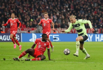 Pep Guardiola: 'Haaland chạm bóng ít là do Upamecano trượt chân'