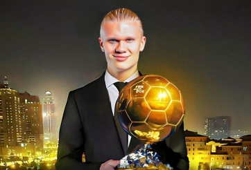 Haaland nhận giải thưởng cá nhân cao quý đầu tiên tại Man City