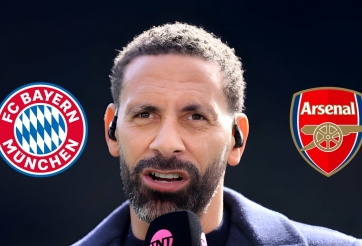 Rio Ferdinand chỉ ra cái tên đi tiếp giữa Arsenal và Bayern