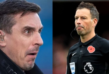 Gary Neville lên tiếng tranh cãi gay gắt với cựu trọng tài