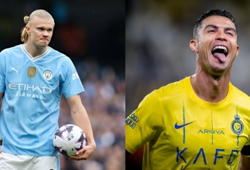 Haaland được bảo vệ khi được sánh ngang với Ronaldo