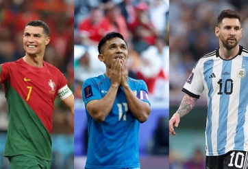 Cầu thủ Ấn Độ giải nghệ, được đặt cạnh Ronaldo và Messi