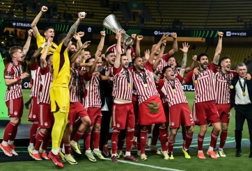 CHÍNH THỨC: Olympiakos vô địch Europa Conference League 2023/2024