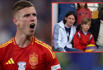 Dani Olmo thừa nhận 'bị ép' chụp ảnh cùng Messi