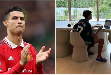 'Cậu cả' nhà Ronaldo gây sốt với động thái khiến NHM MU 'mở hội'