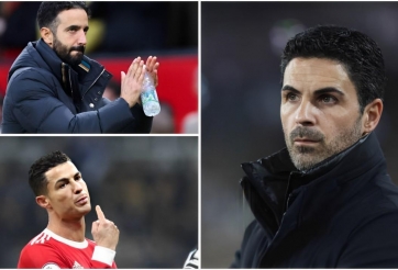Arteta ca ngợi Amorim, đề cập tới Ronaldo trước thềm đấu MU