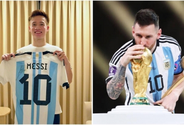 Hụt Quả bóng vàng, Hoàng Đức bất ngờ 'thả thính' Messi