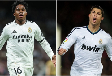 Endrick tái lập kỷ lục 'có một không hai' của Ronaldo