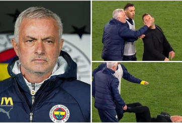 HLV Mourinho 'tác động vật lý' đối thủ ngay trên sân